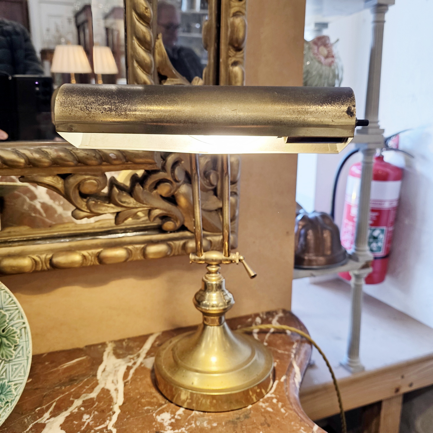 A French Swivelling Desk Lamp